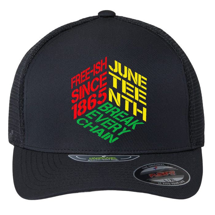 Juneteenth Pride African American Wo Flexfit Unipanel Trucker Cap