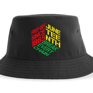 Juneteenth Pride African American Wo Sustainable Bucket Hat