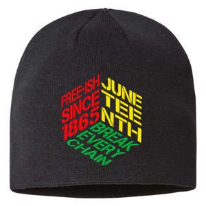 Juneteenth Pride African American Wo Sustainable Beanie