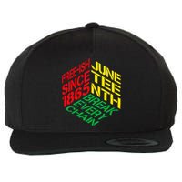 Juneteenth Pride African American Wo Wool Snapback Cap