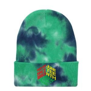 Juneteenth Pride African American Wo Tie Dye 12in Knit Beanie