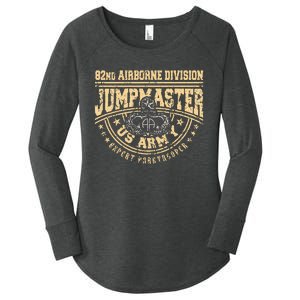 Jumpmaster Paratrooper Airborne 82nd Airborne Division Gear Women's Perfect Tri Tunic Long Sleeve Shirt