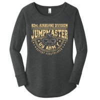 Jumpmaster Paratrooper Airborne 82nd Airborne Division Gear Women's Perfect Tri Tunic Long Sleeve Shirt