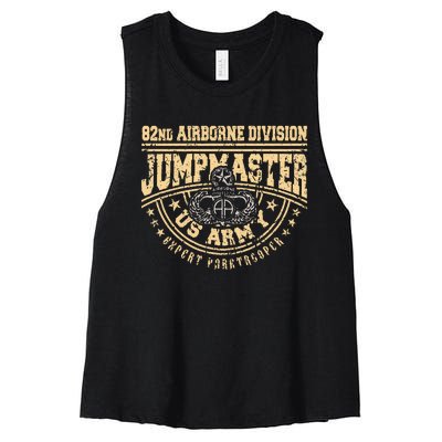 Jumpmaster Paratrooper Airborne 82nd Airborne Division Gear Women's Racerback Cropped Tank