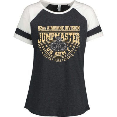 Jumpmaster Paratrooper Airborne 82nd Airborne Division Gear Enza Ladies Jersey Colorblock Tee