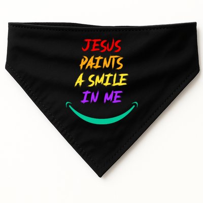 Jesus Paints A Smile In Me USA-Made Doggie Bandana