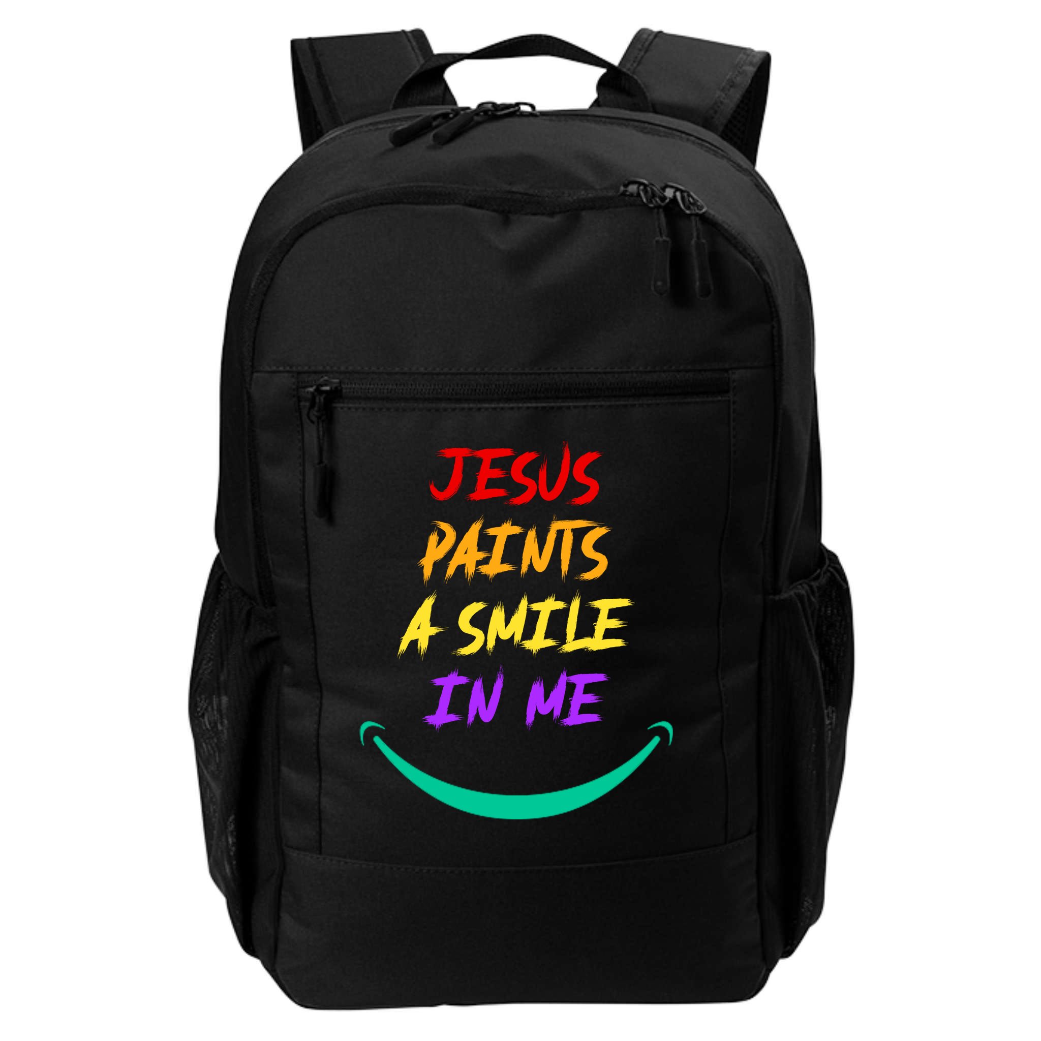 Jesus Paints A Smile In Me Backpack
