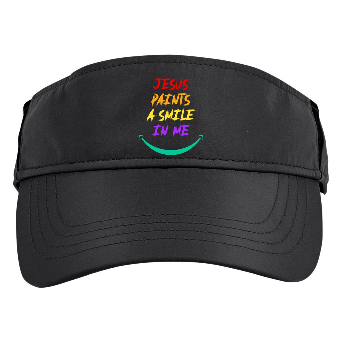 Jesus Paints A Smile In Me Adult Drive Performance Visor