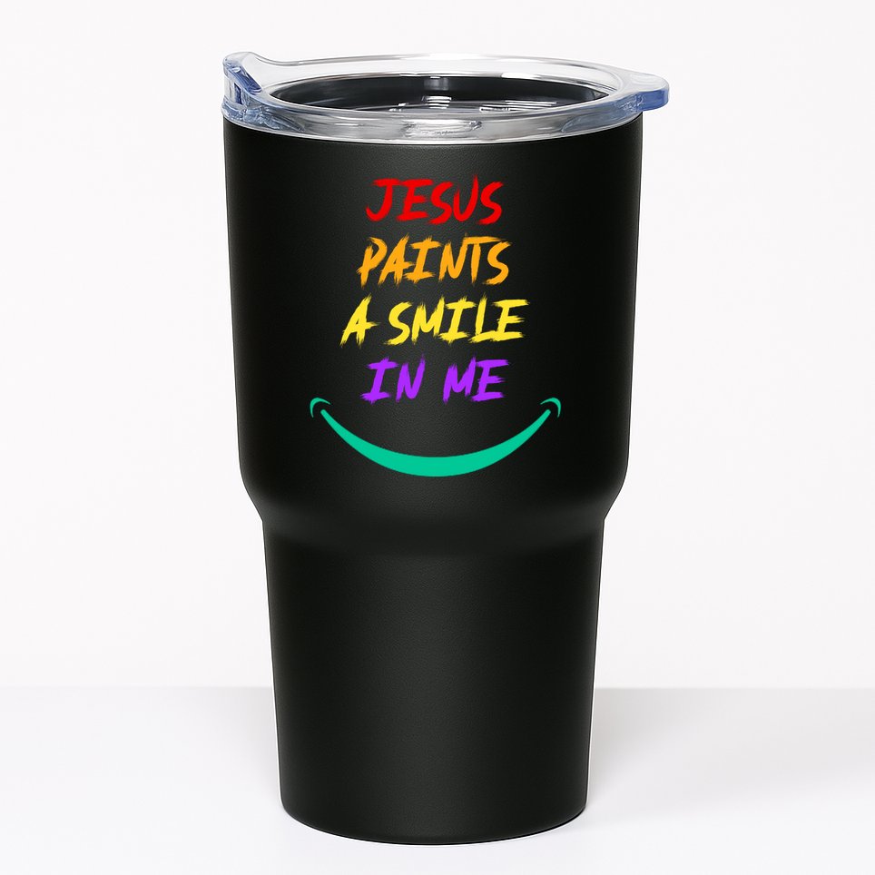 Jesus Paints A Smile In Me Tumbler