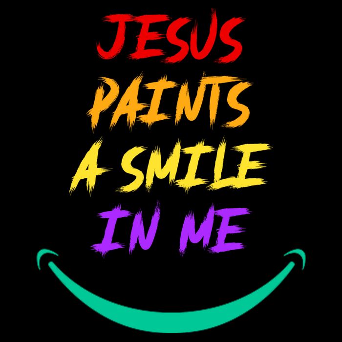 Jesus Paints A Smile In Me Cooling Performance Long Sleeve Crew