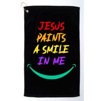 Jesus Paints A Smile In Me Golf Towel