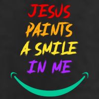 Jesus Paints A Smile In Me Golf Towel