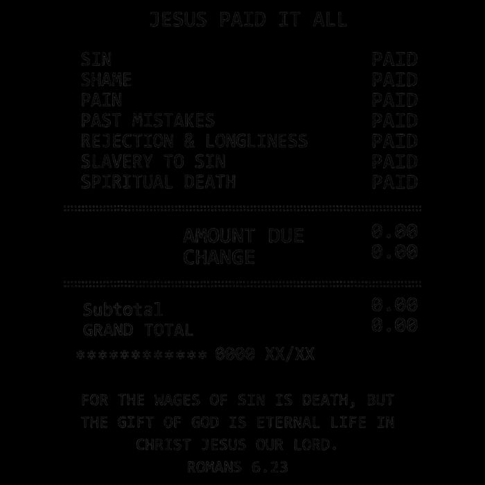 Jesus Paid-It All Christianity Christian Bible Bucket Hat