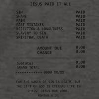 Jesus Paid-It All Christianity Christian Bible Vector Backpack
