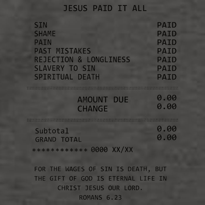 Jesus Paid-It All Christianity Christian Bible Vector Backpack