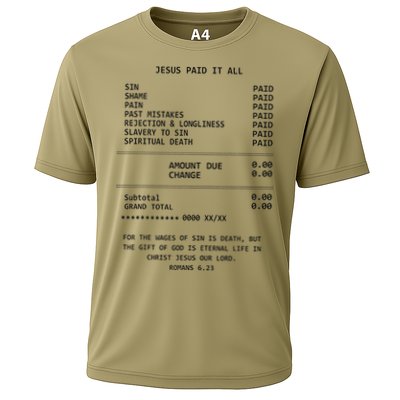 Jesus Paid-It All Christianity Christian Bible Performance Shirt