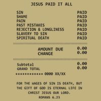 Jesus Paid-It All Christianity Christian Bible Button