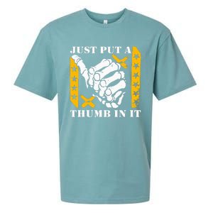 Just Put A Thumb In It Sueded Cloud Jersey T-Shirt