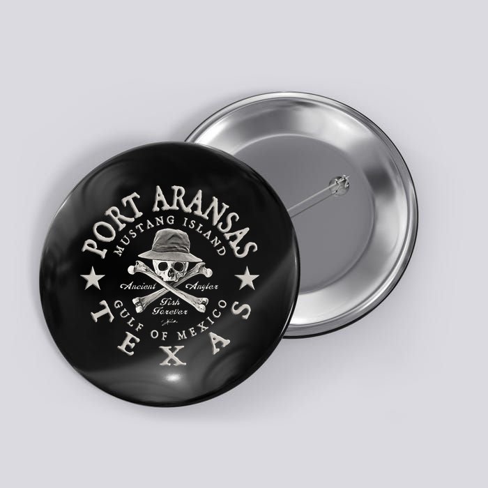 JCombs Port Aransas Texas Ancient Angler Fishing Button
