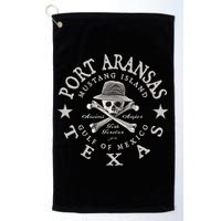 JCombs Port Aransas Texas Ancient Angler Fishing Golf Towel