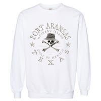 JCombs Port Aransas Texas Ancient Angler Fishing Garment-Dyed Sweatshirt