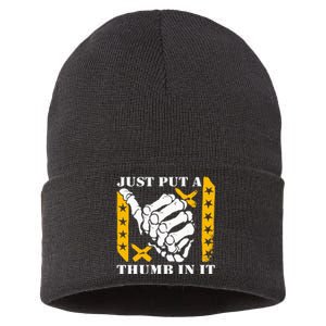 Just Put A Thumb In It Sustainable Knit Beanie