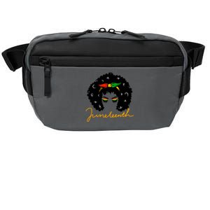 Juneteenth Pride Afro Hair Black History Crossbody Pack