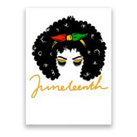 Juneteenth Pride Afro Hair Black History Poster