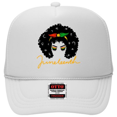 Juneteenth Pride Afro Hair Black History Trucker Hat