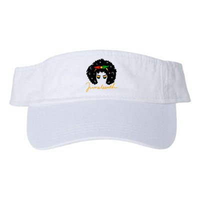 Juneteenth Pride Afro Hair Black History Visor