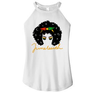 Juneteenth Pride Afro Hair Black History Women's Perfect Tri Rocker Tank