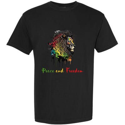 Juneteenth peace and freedom black history african heritage Garment-Dyed Heavyweight T-Shirt