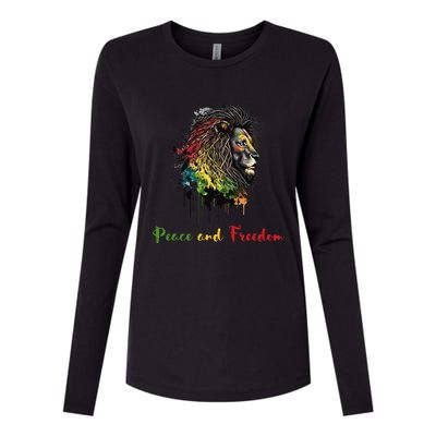 Juneteenth peace and freedom black history african heritage Womens Cotton Relaxed Long Sleeve T-Shirt