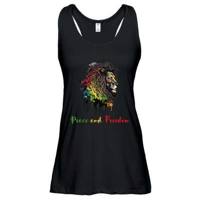 Juneteenth peace and freedom black history african heritage Ladies Essential Flowy Tank