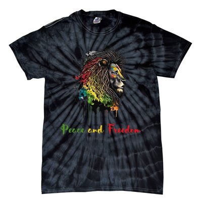 Juneteenth peace and freedom black history african heritage Tie-Dye T-Shirt