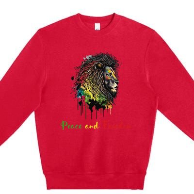 Juneteenth peace and freedom black history african heritage Premium Crewneck Sweatshirt