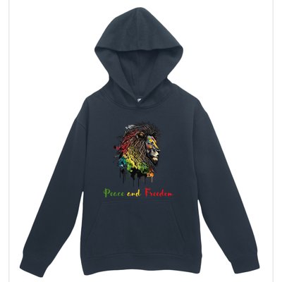 Juneteenth peace and freedom black history african heritage Urban Pullover Hoodie