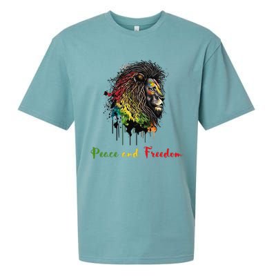 Juneteenth peace and freedom black history african heritage Sueded Cloud Jersey T-Shirt