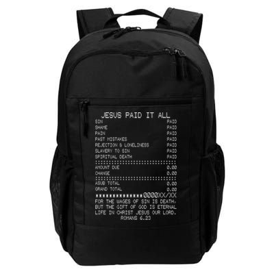 Jesus Paid-It All Christianity Christian Bible Verse Backpack