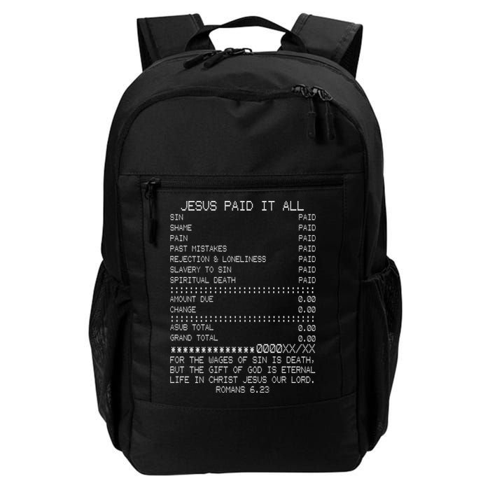 Jesus Paid-It All Christianity Christian Bible Verse Backpack