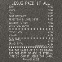 Jesus Paid-It All Christianity Christian Bible Verse Cotton Canvas Backpack