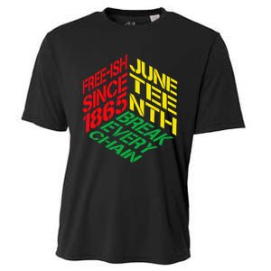 Juneteenth Pride African American Cooling Performance Crew T-Shirt