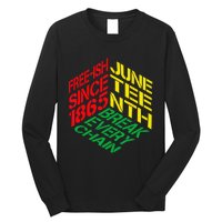 Juneteenth Pride African American Long Sleeve Shirt