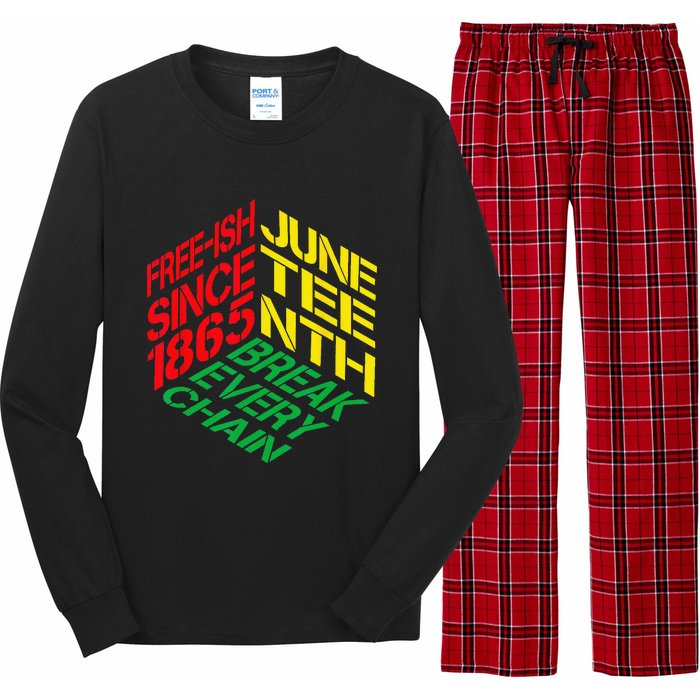 Juneteenth Pride African American Long Sleeve Pajama Set