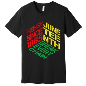 Juneteenth Pride African American Premium T-Shirt