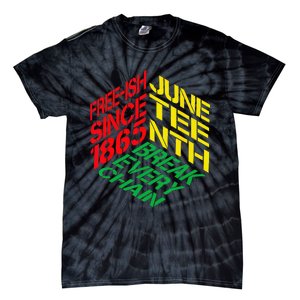 Juneteenth Pride African American Tie-Dye T-Shirt