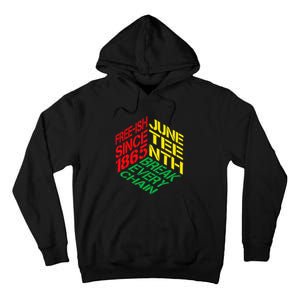 Juneteenth Pride African American Tall Hoodie