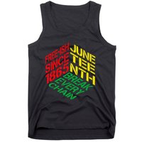 Juneteenth Pride African American Tank Top