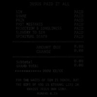 Jesus Paid-It All Christianity Christian Bible 16 in Basic Backpack
