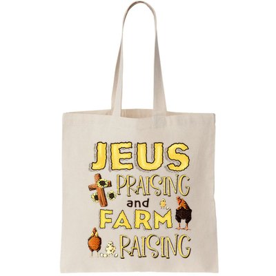 Jesus Praising And Farm Raising Chicken Farmer Christian Bag
